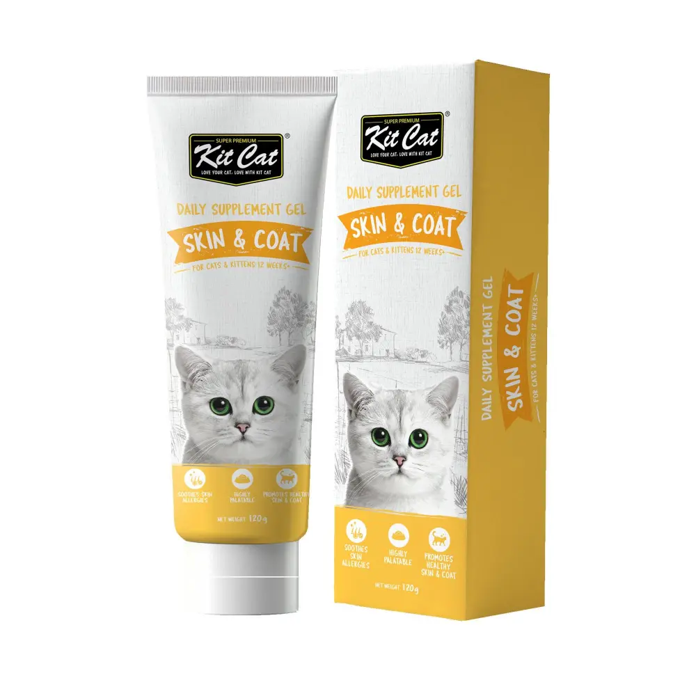 Kit Cat Daily Supplement Gel 120g Skin & Coat
