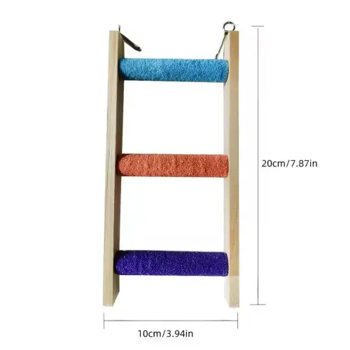 Wooden Perch Ladder Swing Toy