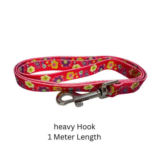 Dog Leash Pet Nopull Pink L Size