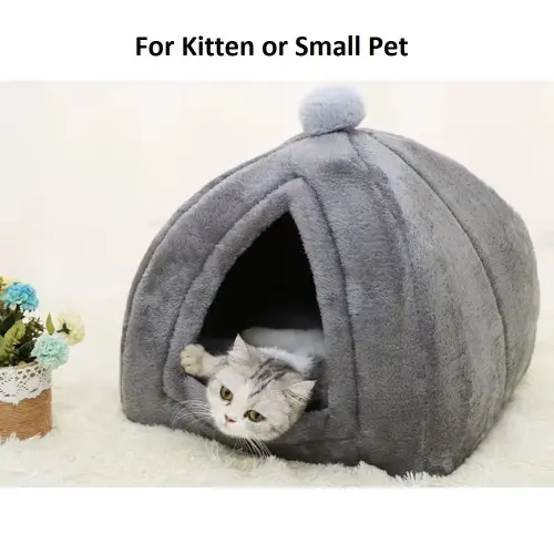 S Pet House Bed Kitten or S Pet S size Grey soft material