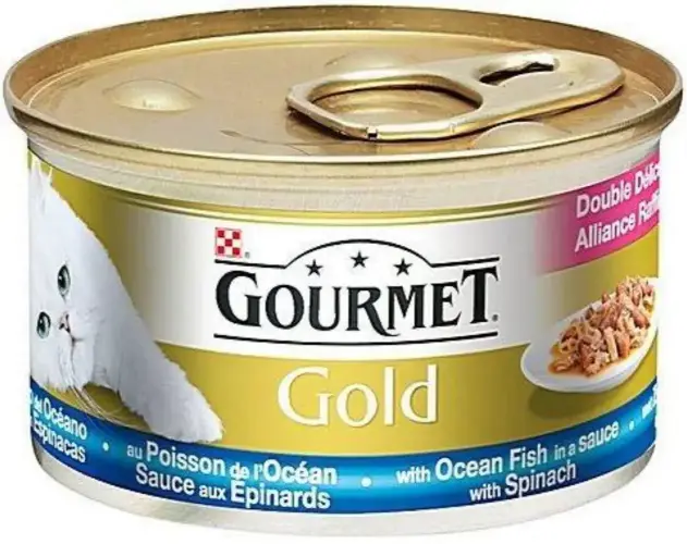 Gourmet Gold Dbl Plsr Ocean Fish Spinach 85g