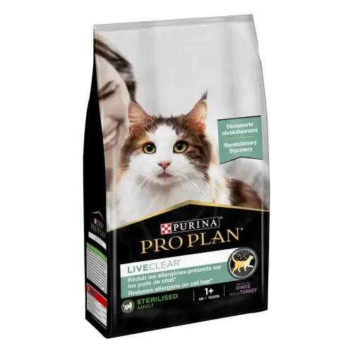 Purina Pro Plan Live Clear Sterilised Allergen Turkey Dry Cat Food1.4 kg
