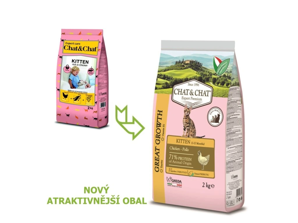Chat & Chat Kitten Chicken Pollo Dry Cat Food 2Kg