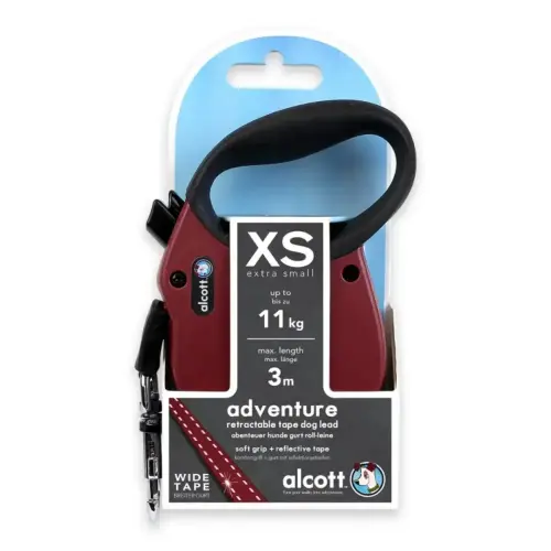 Alcott Dog Leash 3M XS Red