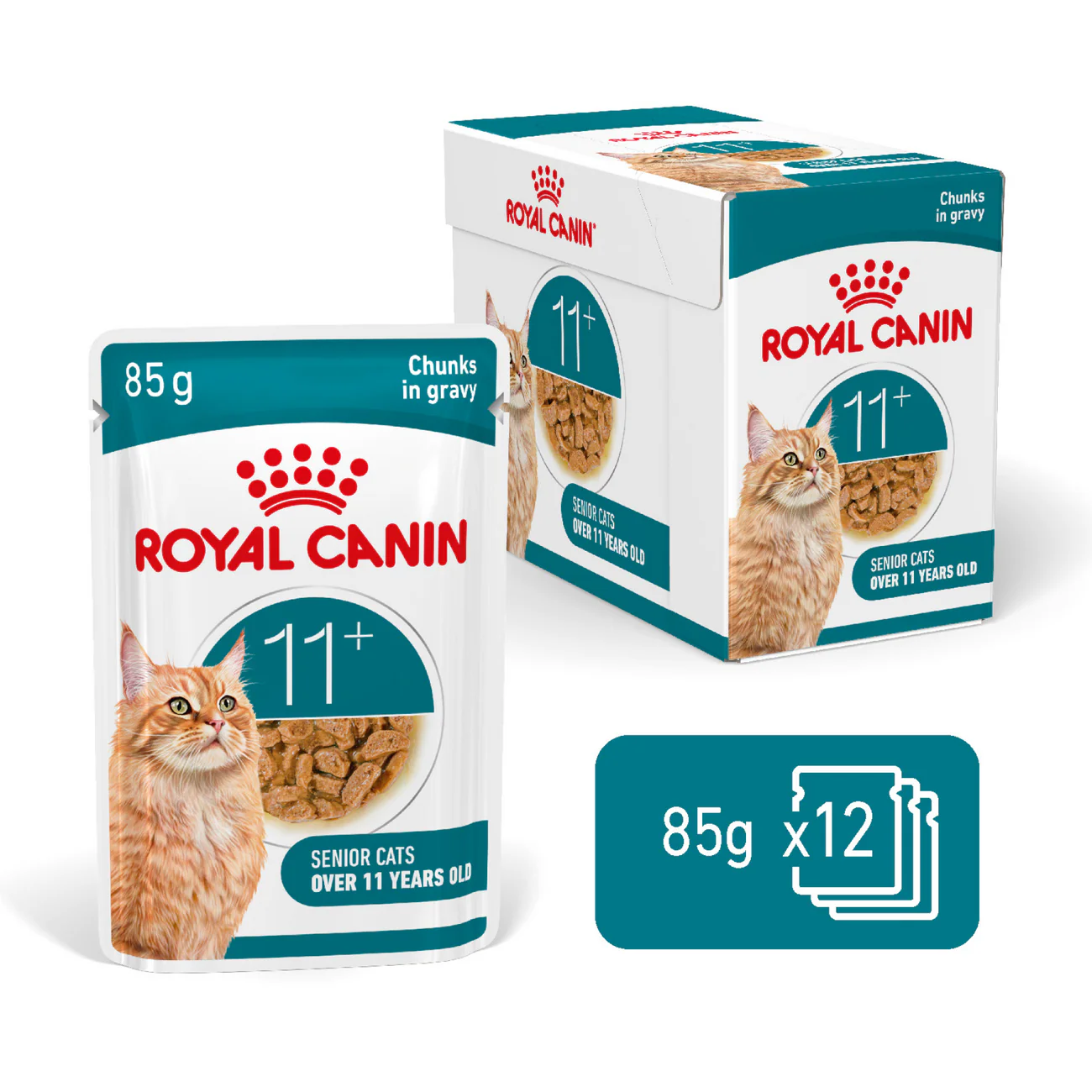 Royal Canin Ageing 11+ Gravy Wet Cat Pouches 85g